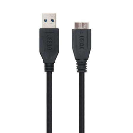 Cable USB 3.0 Nanocable 10.01.1101-BK/ USB Macho - MicroUSB Macho/ 1m/ Negro Cable USB 3.0 Nanocable 10.01.1101-BK/ USB Macho - MicroUSB Macho/ 1m/ Negro