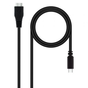 Cable USB 3.0 Tipo-C Nanocable 10.01.1201-BK/ USB Tipo-C Macho - MicroUSB Macho/ 1m/ Negro Cable USB 3.0 Tipo-C Nanocable 10.01.1201-BK/ USB Tipo-C Macho - MicroUSB Macho/ 1m/ Negro