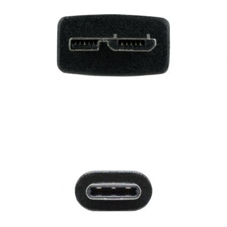Cable USB 3.0 Tipo-C Nanocable 10.01.1201-BK/ USB Tipo-C Macho - MicroUSB Macho/ 1m/ Negro Cable USB 3.0 Tipo-C Nanocable 10.01.1201-BK/ USB Tipo-C Macho - MicroUSB Macho/ 1m/ Negro