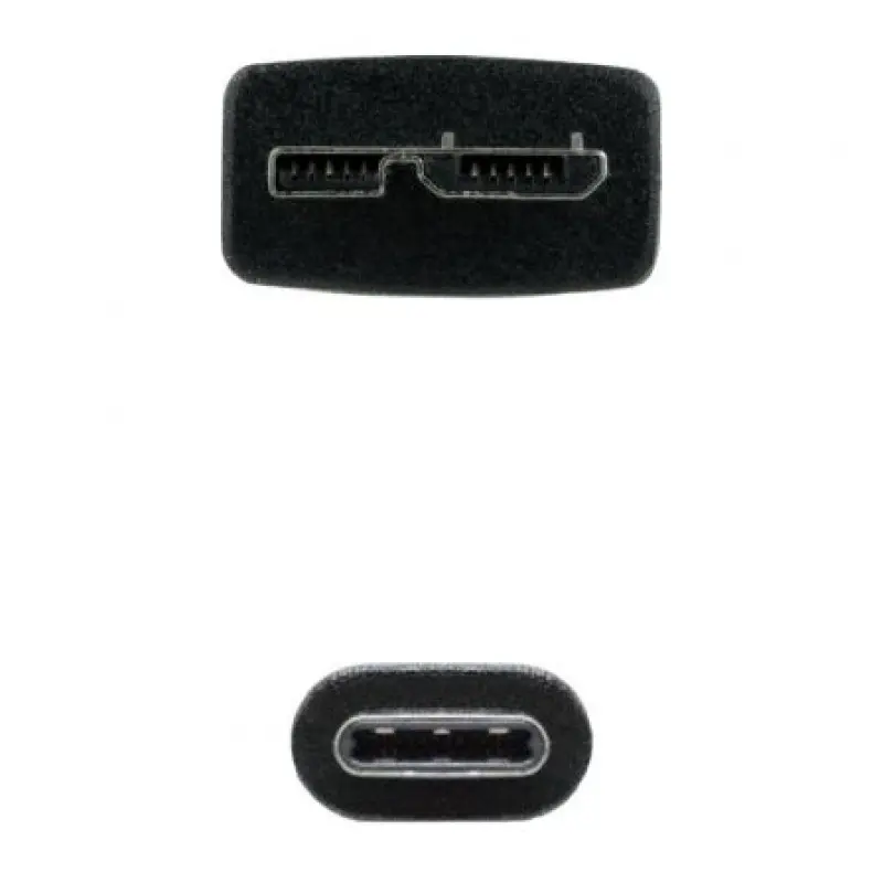 Cable USB 3.0 Tipo-C Nanocable 10.01.1201-BK/ USB Tipo-C Macho - MicroUSB Macho/ 1m/ Negro Cable USB 3.0 Tipo-C Nanocable 10.01.1201-BK/ USB Tipo-C Macho - MicroUSB Macho/ 1m/ Negro
