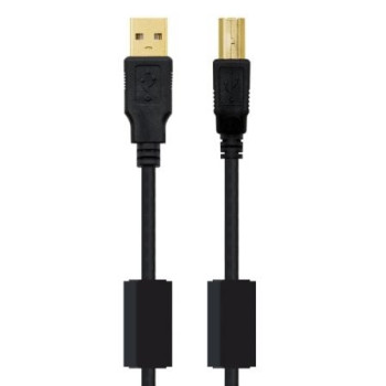Cable USB 2.0 Impresora Nanocable 10.01.1202/ USB Tipo-B Macho - USB Macho / 2m/ Negro Cable USB 2.0 Impresora Nanocable 10.01.1202/ USB Tipo-B Macho - USB Macho / 2m/ Negro