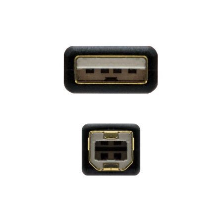 Cable USB 2.0 Impresora Nanocable 10.01.1202/ USB Tipo-B Macho - USB Macho / 2m/ Negro Cable USB 2.0 Impresora Nanocable 10.01.1202/ USB Tipo-B Macho - USB Macho / 2m/ Negro