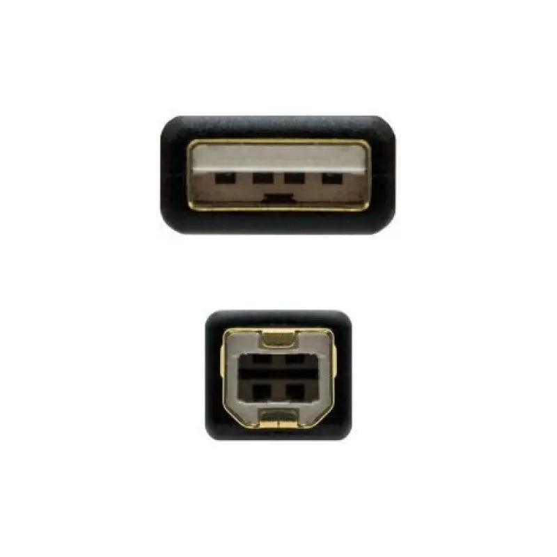 Cable USB 2.0 Impresora Nanocable 10.01.1202/ USB Tipo-B Macho - USB Macho / 2m/ Negro Cable USB 2.0 Impresora Nanocable 10.01.1202/ USB Tipo-B Macho - USB Macho / 2m/ Negro
