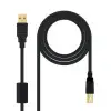 Cable USB 2.0 Impresora Nanocable 10.01.1203/ USB Tipo-B Macho - USB Macho/ 3m/ Negro Cable USB 2.0 Impresora Nanocable 10.01.1203/ USB Tipo-B Macho - USB Macho/ 3m/ Negro