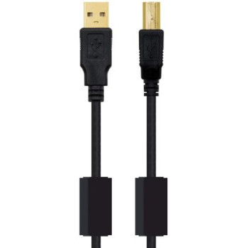 Cable USB 2.0 Impresora Nanocable 10.01.1203/ USB Tipo-B Macho - USB Macho/ 3m/ Negro Cable USB 2.0 Impresora Nanocable 10.01.1203/ USB Tipo-B Macho - USB Macho/ 3m/ Negro