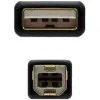 Cable USB 2.0 Impresora Nanocable 10.01.1203/ USB Tipo-B Macho - USB Macho/ 3m/ Negro Cable USB 2.0 Impresora Nanocable 10.01.1203/ USB Tipo-B Macho - USB Macho/ 3m/ Negro