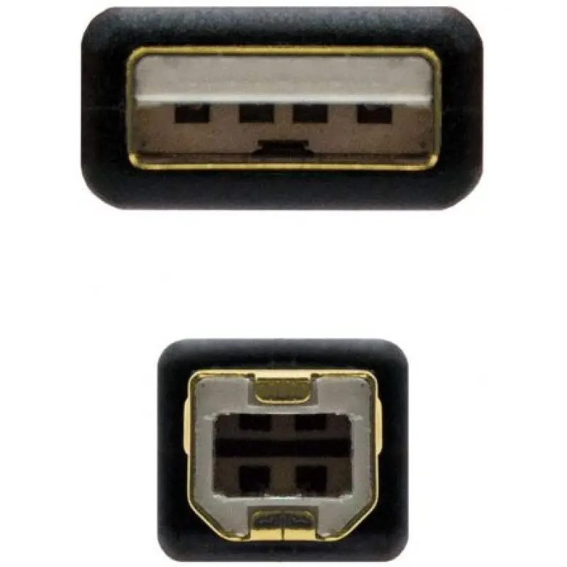 Cable USB 2.0 Impresora Nanocable 10.01.1203/ USB Tipo-B Macho - USB Macho/ 3m/ Negro Cable USB 2.0 Impresora Nanocable 10.01.1203/ USB Tipo-B Macho - USB Macho/ 3m/ Negro