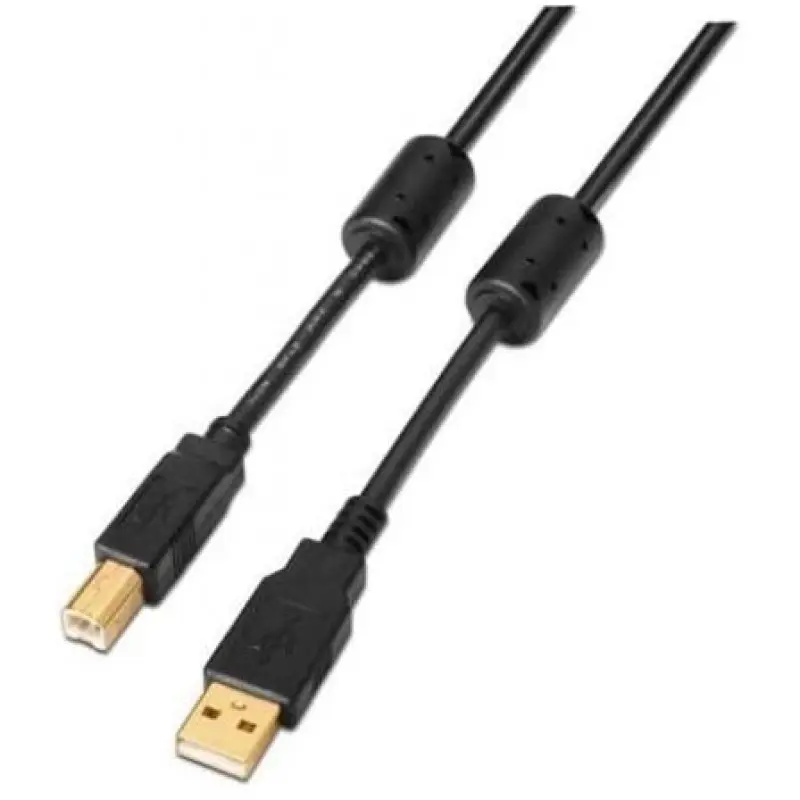 Cable USB 2.0 Impresora Nanocable 10.01.1203/ USB Tipo-B Macho - USB Macho/ 3m/ Negro Cable USB 2.0 Impresora Nanocable 10.01.1203/ USB Tipo-B Macho - USB Macho/ 3m/ Negro