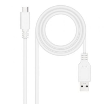 Cable USB 2.0 Nanocable 10.01.2100-W/ USB Tipo-C Macho - USB Macho/ 50cm/ Blanco Cable USB 2.0 Nanocable 10.01.2100-W/ USB Tipo-C Macho - USB Macho/ 50cm/ Blanco
