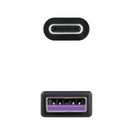 Cable USB 2.0 Nanocable 10.01.2101-L150/ USB Tipo-C Macho - USB Macho/ 1.5m/ Negro Cable USB 2.0 Nanocable 10.01.2101-L150/ USB Tipo-C Macho - USB Macho/ 1.5m/ Negro