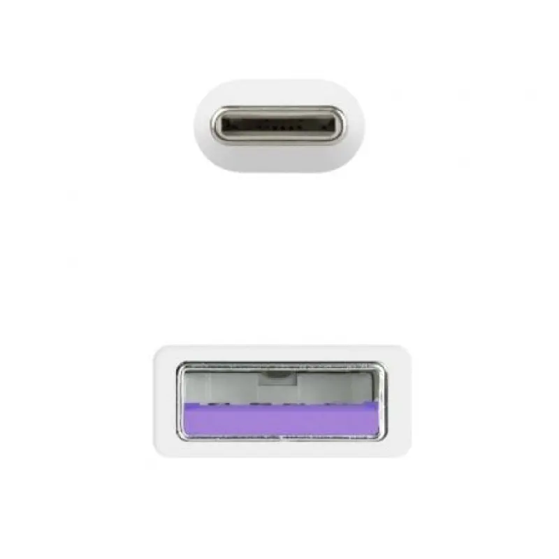 Cable USB 2.0 Nanocable 10.01.2101-W/ USB Tipo-C Macho - USB Macho/ 1m/ Blanco Cable USB 2.0 Nanocable 10.01.2101-W/ USB Tipo-C Macho - USB Macho/ 1m/ Blanco