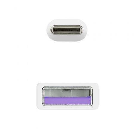 Cable USB 2.0 Nanocable 10.01.2102-W/ USB Tipo-C Macho - USB Macho/ 2m/ Blanco Cable USB 2.0 Nanocable 10.01.2102-W/ USB Tipo-C Macho - USB Macho/ 2m/ Blanco