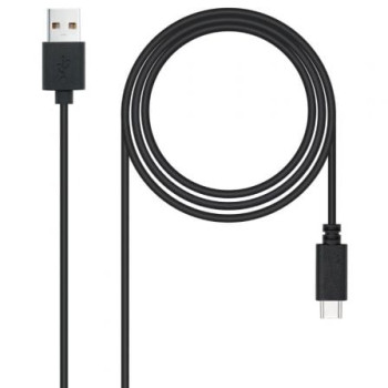 Cable USB 2.0 Nanocable 10.01.2103/ USB Macho - USB Tipo-C Macho/ 3m/ Negro Cable USB 2.0 Nanocable 10.01.2103/ USB Macho - USB Tipo-C Macho/ 3m/ Negro