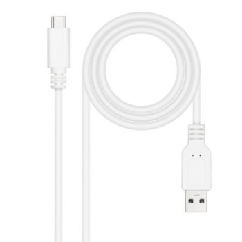Cable USB 2.0 Nanocable 10.01.2103-W/ USB Tipo-C Macho - USB Macho/ 3m/ Blanco Cable USB 2.0 Nanocable 10.01.2103-W/ USB Tipo-C Macho - USB Macho/ 3m/ Blanco