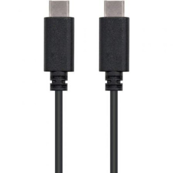 Cable USB 2.0 Tipo-C Nanocable 10.01.2301/ USB Tipo-C Macho - USB Tipo-C Macho/ 1m/ Negro Cable USB 2.0 Tipo-C Nanocable 10.01.2301/ USB Tipo-C Macho - USB Tipo-C Macho/ 1m/ Negro