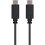 Cable USB 2.0 Tipo-C Nanocable 10.01.2301/ USB Tipo-C Macho - USB Tipo-C Macho/ 1m/ Negro