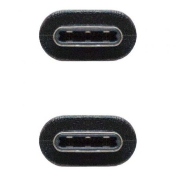 Cable USB 2.0 Tipo-C Nanocable 10.01.2301/ USB Tipo-C Macho - USB Tipo-C Macho/ 1m/ Negro Cable USB 2.0 Tipo-C Nanocable 10.01.2301/ USB Tipo-C Macho - USB Tipo-C Macho/ 1m/ Negro