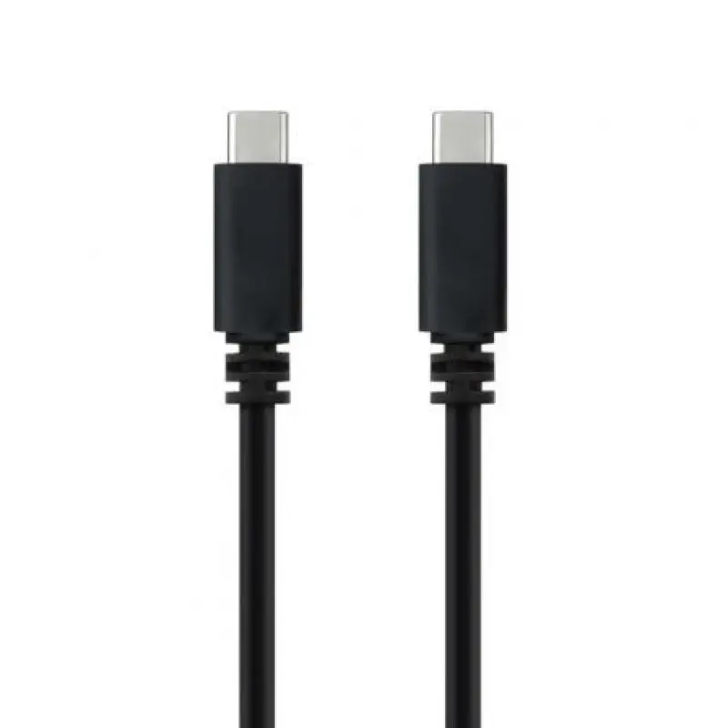 Cable USB 2.0 Tipo-C Nanocable 10.01.2301-L150/ USB Tipo-C Macho - USB Tipo-C Macho/ 480Mbps/ 1.5m/ Negro Cable USB 2.0 Tipo-C Nanocable 10.01.2301-L150/ USB Tipo-C Macho - USB Tipo-C Macho/ 480Mbps/ 1.5m/ Negro