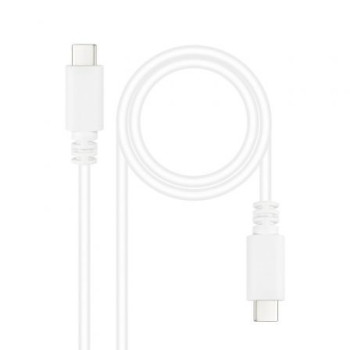 Cable USB 2.0 Tipo-C Nanocable 10.01.2301-L150-W/ USB Tipo-C Macho - USB Tipo-C Macho/ 480Mbps/ 1.5m/ Blanco Cable USB 2.0 Tipo-C Nanocable 10.01.2301-L150-W/ USB Tipo-C Macho - USB Tipo-C Macho/ 480Mbps/ 1.5m/ Blanco