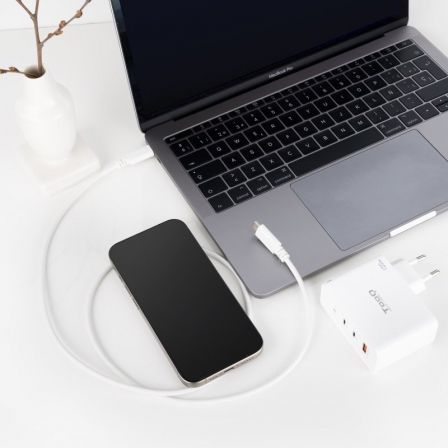 Cable USB 2.0 Tipo-C Nanocable 10.01.2301-W/ USB Tipo-C Macho - USB Tipo-C Macho/ 480Mbps/ 1m/ Blanco Cable USB 2.0 Tipo-C Nanocable 10.01.2301-W/ USB Tipo-C Macho - USB Tipo-C Macho/ 480Mbps/ 1m/ Blanco