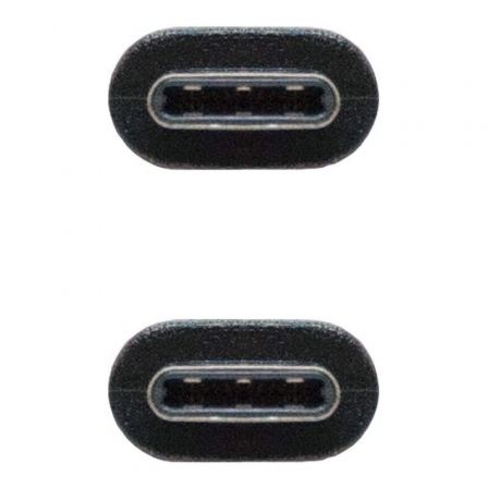 Cable USB 2.0 Tipo-C Nanocable 10.01.2302/ USB Tipo-C Macho - USB Tipo-C Macho/ 2m/ Negro Cable USB 2.0 Tipo-C Nanocable 10.01.2302/ USB Tipo-C Macho - USB Tipo-C Macho/ 2m/ Negro