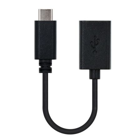 Cable USB 2.0 Tipo-C Nanocable 10.01.2400/ USB Tipo-C Macho - USB Hembra/ 15cm/ Negro Cable USB 2.0 Tipo-C Nanocable 10.01.2400/ USB Tipo-C Macho - USB Hembra/ 15cm/ Negro