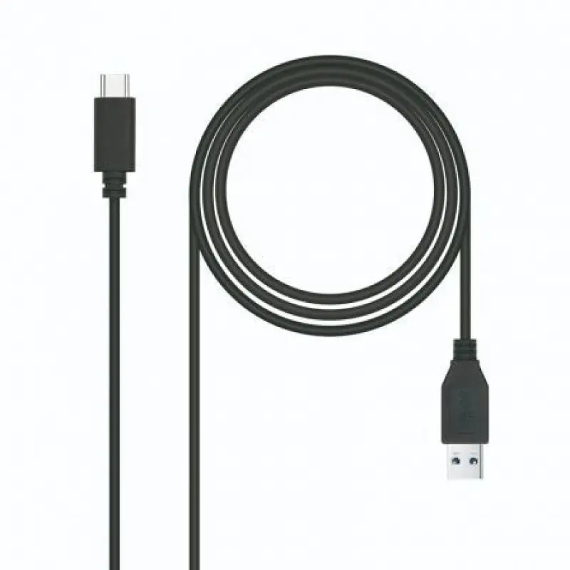 Cable USB 3.1 Tipo-C Nanocable 10.01.4000/ USB Tipo-C Macho - USB Macho/ 50cm/ Negro Cable USB 3.1 Tipo-C Nanocable 10.01.4000/ USB Tipo-C Macho - USB Macho/ 50cm/ Negro