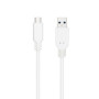 Cable USB 3.1 Tipo-C Nanocable 10.01.4001-L150-W/ USB Tipo-C Macho - USB Macho/ 1.5m/ Blanco