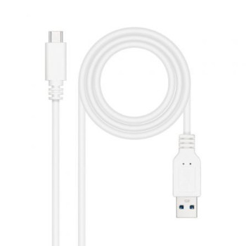 Cable USB 3.1 Tipo-C Nanocable 10.01.4001-L150-W/ USB Tipo-C Macho - USB Macho/ 1.5m/ Blanco Cable USB 3.1 Tipo-C Nanocable 10.01.4001-L150-W/ USB Tipo-C Macho - USB Macho/ 1.5m/ Blanco