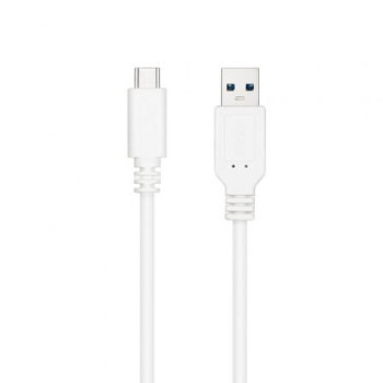 Cable USB 3.1 Tipo-C Nanocable 10.01.4001-W/ USB Tipo-C Macho - USB Macho/ 1m/ Blanco Cable USB 3.1 Tipo-C Nanocable 10.01.4001-W/ USB Tipo-C Macho - USB Macho/ 1m/ Blanco