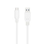 Cable USB 3.1 Tipo-C Nanocable 10.01.4001-W/ USB Tipo-C Macho - USB Macho/ 1m/ Blanco