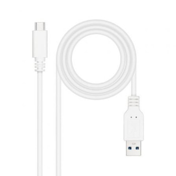 Cable USB 3.1 Tipo-C Nanocable 10.01.4001-W/ USB Tipo-C Macho - USB Macho/ 1m/ Blanco Cable USB 3.1 Tipo-C Nanocable 10.01.4001-W/ USB Tipo-C Macho - USB Macho/ 1m/ Blanco
