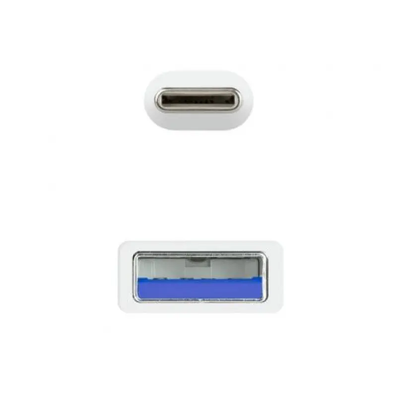 Cable USB 3.1 Tipo-C Nanocable 10.01.4001-W/ USB Tipo-C Macho - USB Macho/ 1m/ Blanco Cable USB 3.1 Tipo-C Nanocable 10.01.4001-W/ USB Tipo-C Macho - USB Macho/ 1m/ Blanco