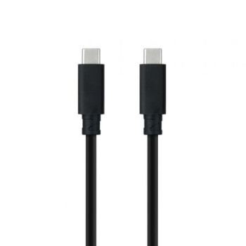Cable USB 3.1 Tipo-C Nanocable 10.01.4100/ USB Tipo-C Macho - USB Tipo-C Macho/ 50cm/ Negro Cable USB 3.1 Tipo-C Nanocable 10.01.4100/ USB Tipo-C Macho - USB Tipo-C Macho/ 50cm/ Negro