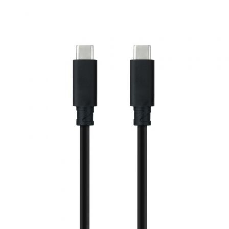 Cable USB 3.1 Tipo-C Nanocable 10.01.4100/ USB Tipo-C Macho - USB Tipo-C Macho/ 50cm/ Negro Cable USB 3.1 Tipo-C Nanocable 10.01.4100/ USB Tipo-C Macho - USB Tipo-C Macho/ 50cm/ Negro