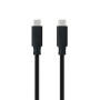 Cable USB 3.1 Tipo-C Nanocable 10.01.4100/ USB Tipo-C Macho - USB Tipo-C Macho/ 50cm/ Negro