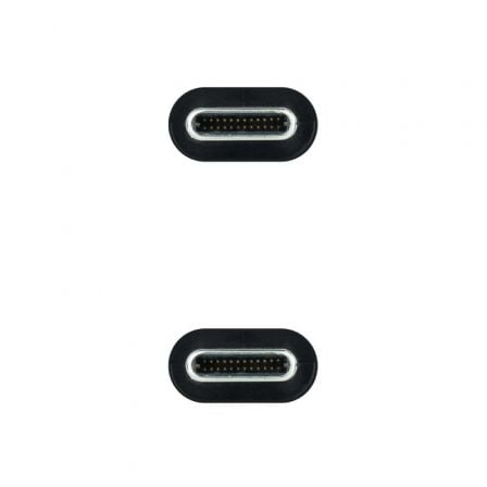 Cable USB 3.1 Tipo-C Nanocable 10.01.4100/ USB Tipo-C Macho - USB Tipo-C Macho/ 50cm/ Negro Cable USB 3.1 Tipo-C Nanocable 10.01.4100/ USB Tipo-C Macho - USB Tipo-C Macho/ 50cm/ Negro