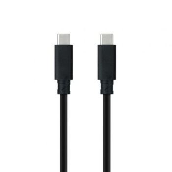 Cable USB 3.1 Tipo-C Nanocable 10.01.4101-L150/ USB Tipo-C Macho - USB Tipo-C Macho/ 1.5m/ Negro Cable USB 3.1 Tipo-C Nanocable 10.01.4101-L150/ USB Tipo-C Macho - USB Tipo-C Macho/ 1.5m/ Negro