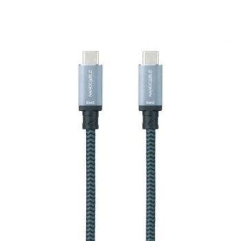 Cable USB 3.1 Tipo-C Nanocable 10.01.4101-L150-COMB/ USB Tipo-C Macho - USB Tipo-C Macho/ Hasta 100W/ 20Gbps/ 1.5m/ Gris y Negro Cable USB 3.1 Tipo-C Nanocable 10.01.4101-L150-COMB/ USB Tipo-C Macho - USB Tipo-C Macho/ Hasta 100W/ 20Gbps/ 1.5m/ Gris y Negro