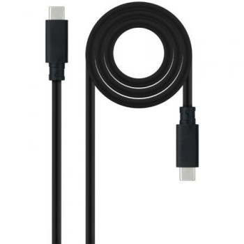 Cable USB 3.2 Tipo-C Nanocable 10.01.4103/ USB Tipo-C Macho - USB Tipo-C Macho/ Hasta 100W/ 20Gbps/ 3m/ Negro Cable USB 3.2 Tipo-C Nanocable 10.01.4103/ USB Tipo-C Macho - USB Tipo-C Macho/ Hasta 100W/ 20Gbps/ 3m/ Negro