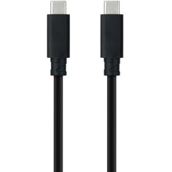 Cable USB 3.2 Tipo-C Nanocable 10.01.4103/ USB Tipo-C Macho - USB Tipo-C Macho/ Hasta 100W/ 20Gbps/ 3m/ Negro Cable USB 3.2 Tipo-C Nanocable 10.01.4103/ USB Tipo-C Macho - USB Tipo-C Macho/ Hasta 100W/ 20Gbps/ 3m/ Negro