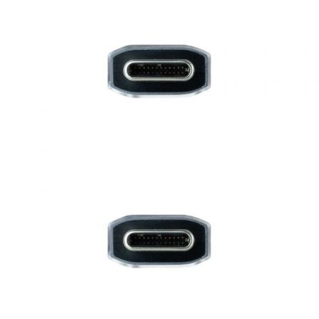 Cable USB 3.2 Tipo-C Nanocable 10.01.4103-COMB/ USB Tipo-C Macho - USB Tipo-C Macho/ Hasta 100W/ 20Gbps/ 3m/ Gris y Negro Cable USB 3.2 Tipo-C Nanocable 10.01.4103-COMB/ USB Tipo-C Macho - USB Tipo-C Macho/ Hasta 100W/ 20Gbps/ 3m/ Gris y Negro