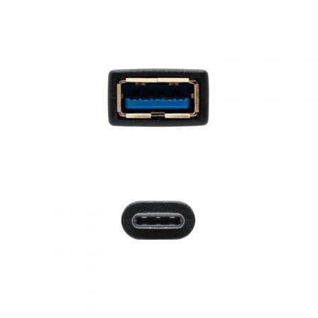 Cable USB 3.1 Nanocable 10.01.4201/ USB Tipo-C Macho - USB Hembra/ 15cm/ Negro Cable USB 3.1 Nanocable 10.01.4201/ USB Tipo-C Macho - USB Hembra/ 15cm/ Negro