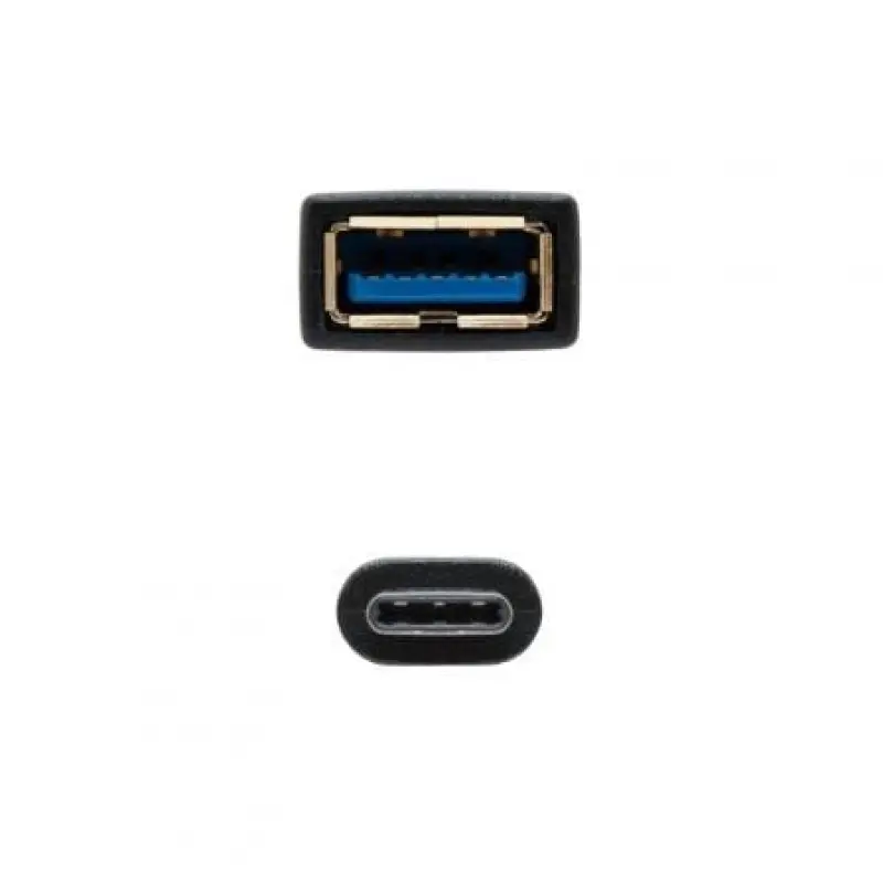 Cable USB 3.1 Nanocable 10.01.4201/ USB Tipo-C Macho - USB Hembra/ 15cm/ Negro Cable USB 3.1 Nanocable 10.01.4201/ USB Tipo-C Macho - USB Hembra/ 15cm/ Negro