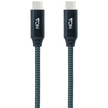 Cable USB 3.2 Tipo-C Nanocable 10.01.4301-L150-COMB/ USB Tipo-C Macho - USB Tipo-C Macho/ 1.5m/ Gris y Negro Cable USB 3.2 Tipo-C Nanocable 10.01.4301-L150-COMB/ USB Tipo-C Macho - USB Tipo-C Macho/ 1.5m/ Gris y Negro