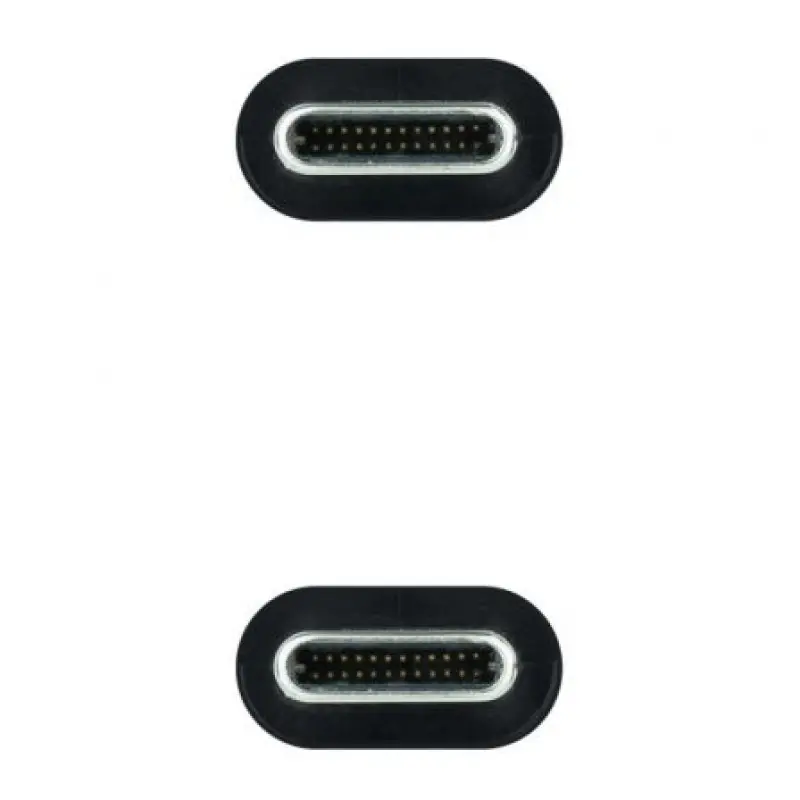 Cable USB 3.2 Tipo-C Nanocable 10.01.4301-L150-COMB/ USB Tipo-C Macho - USB Tipo-C Macho/ 1.5m/ Gris y Negro Cable USB 3.2 Tipo-C Nanocable 10.01.4301-L150-COMB/ USB Tipo-C Macho - USB Tipo-C Macho/ 1.5m/ Gris y Negro