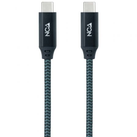 Cable USB 3.2 Tipo-C Nanocable 10.01.4302-COMB/ USB Tipo-C Macho - USB Tipo-C Macho/ 2m/ Gris y Negro Cable USB 3.2 Tipo-C Nanocable 10.01.4302-COMB/ USB Tipo-C Macho - USB Tipo-C Macho/ 2m/ Gris y Negro