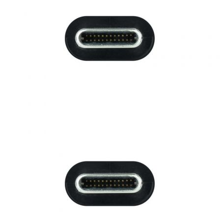 Cable USB 3.2 Tipo-C Nanocable 10.01.4302-COMB/ USB Tipo-C Macho - USB Tipo-C Macho/ 2m/ Gris y Negro Cable USB 3.2 Tipo-C Nanocable 10.01.4302-COMB/ USB Tipo-C Macho - USB Tipo-C Macho/ 2m/ Gris y Negro