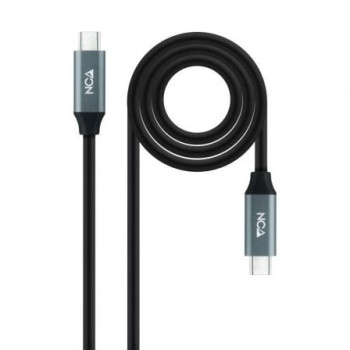 Cable USB 3.2 Tipo-C Nanocable 10.01.4303/ USB Tipo-C Macho - USB Tipo-C Macho/ 3m/ Gris y Negro Cable USB 3.2 Tipo-C Nanocable 10.01.4303/ USB Tipo-C Macho - USB Tipo-C Macho/ 3m/ Gris y Negro