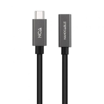 Cable Alargador USB 3.2 Nanocable 10.01.4400/ USB Tipo-C Macho - USB Tipo-C Hembra/ 50cm/ Negro Cable Alargador USB 3.2 Nanocable 10.01.4400/ USB Tipo-C Macho - USB Tipo-C Hembra/ 50cm/ Negro
